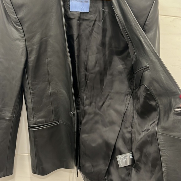Mugler x H&M | Defined Waist Leather Blazer (Men’s) - Size S/M (EU 46/US 36R) - Picture 10 of 12